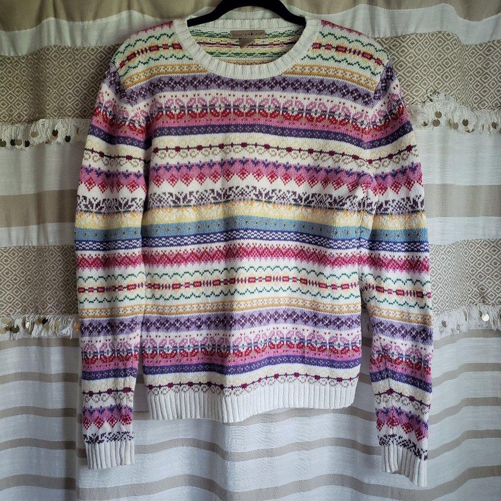 Mountain Lake | Fair Isle Ramie Bright Sweater